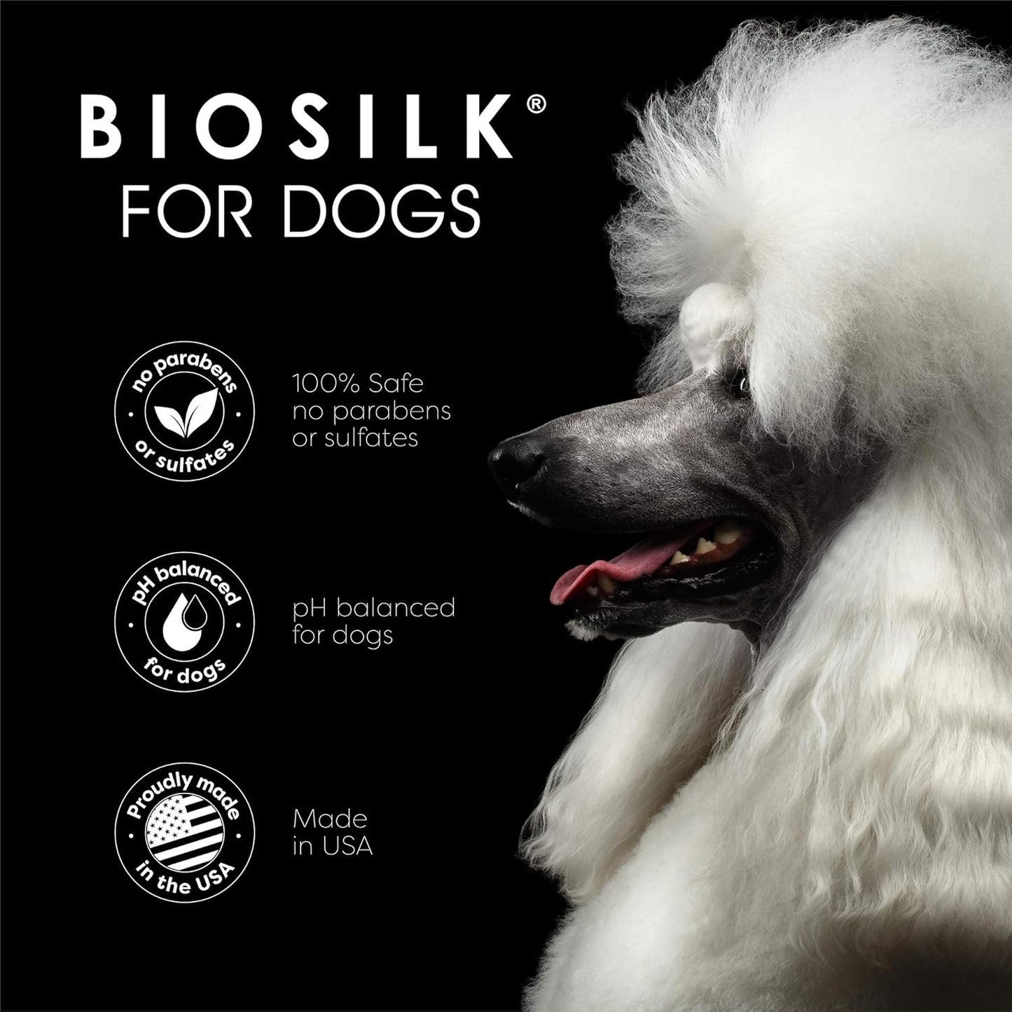 Silk Therapy Conditioning Detangling Spray for Dogs with Natural Coconut Oil - Dog Matted Hair Detangler Conditioner for Dogs, Dematting Grooming Supplies, 7 Fl Oz